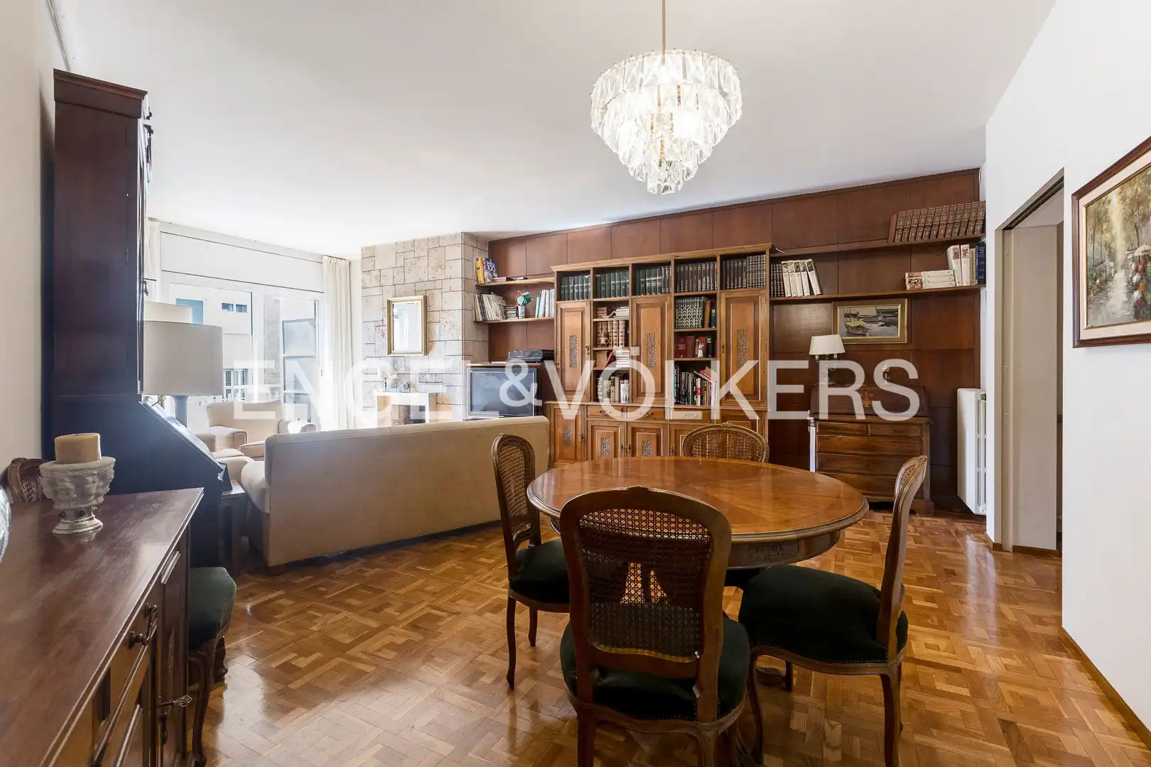 Living room of Flat for sale in Barcelona  with Air Conditioner, Heating and Parquet flooring