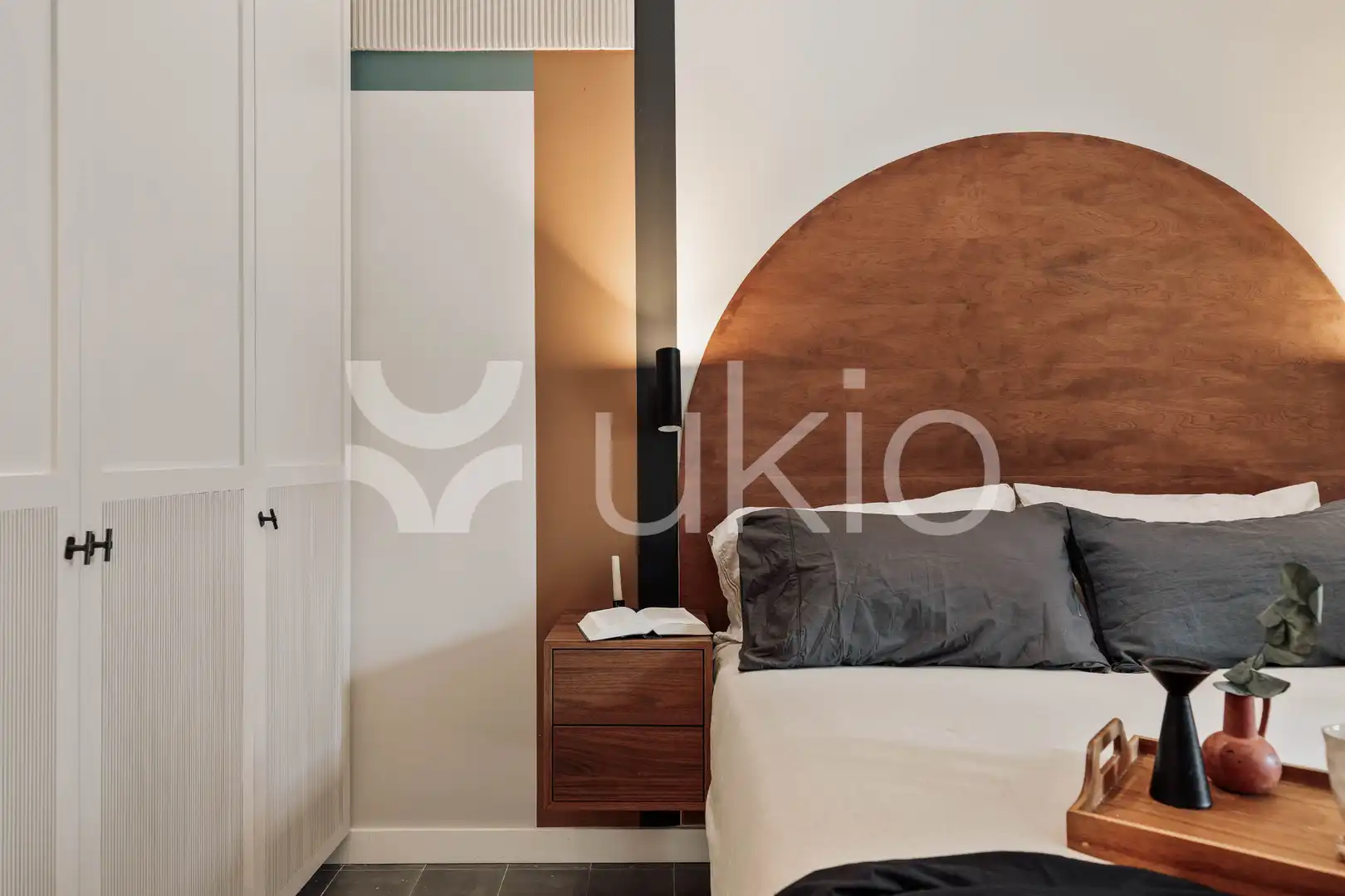 Schlafzimmer von Wohnungen zur Miete in Barcelona mit Klimaanlage, Heizung und Möbliert