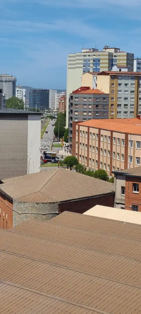 Exterior view of Flat for sale in Gijón   with Parquet flooring, Furnished and Oven