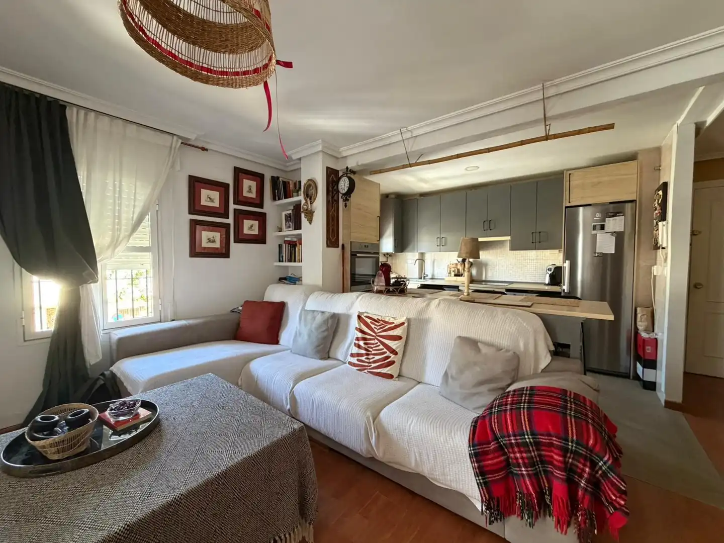 Wohnzimmer von Wohnung zum Verkauf in Chiclana de la Frontera mit Klimaanlage, Parkett und Terrasse
