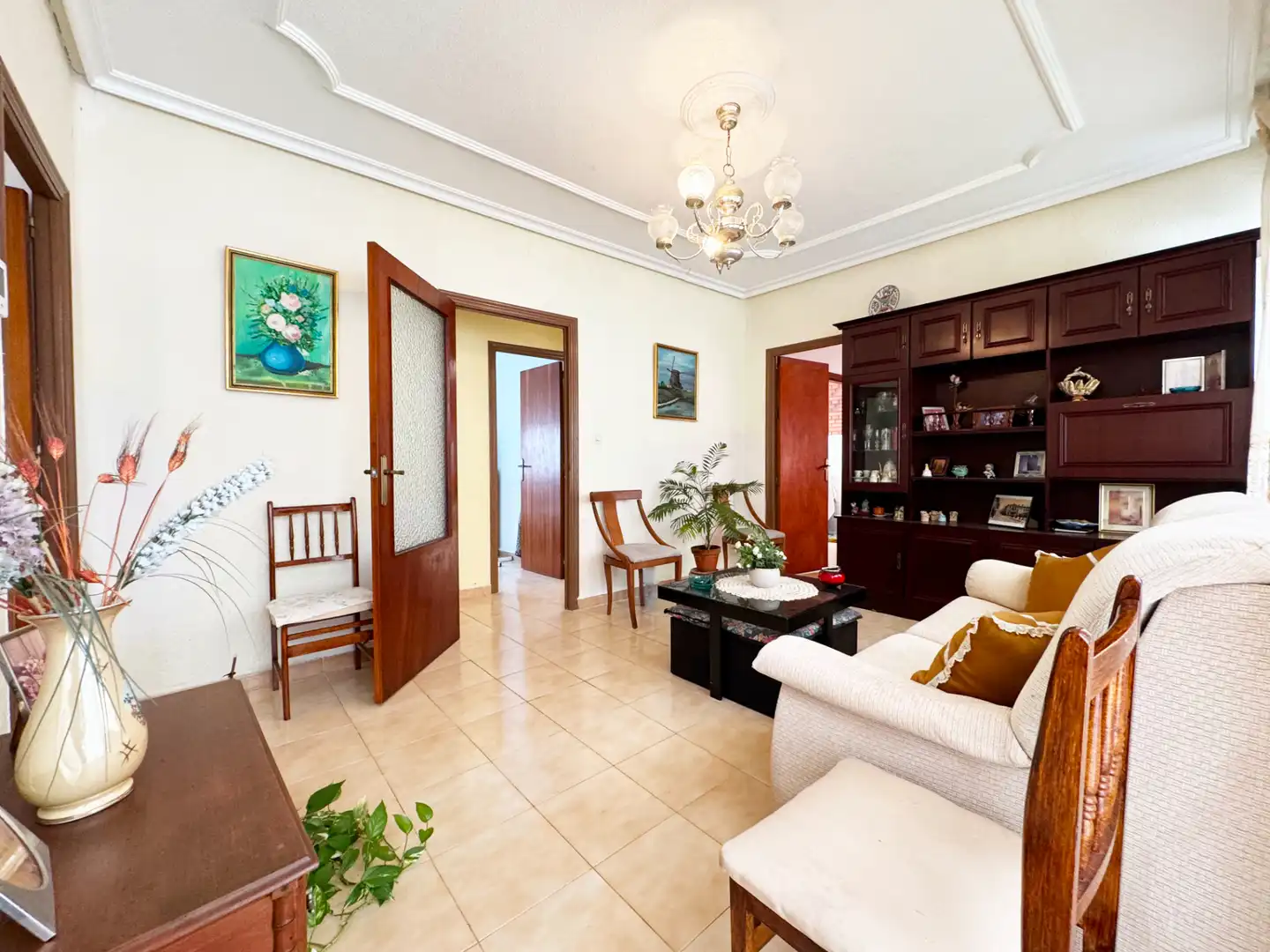 Sala de estar de Casa adosada en venta en San Pedro del Pinatar con Aire acondicionado, Amueblado y Horno