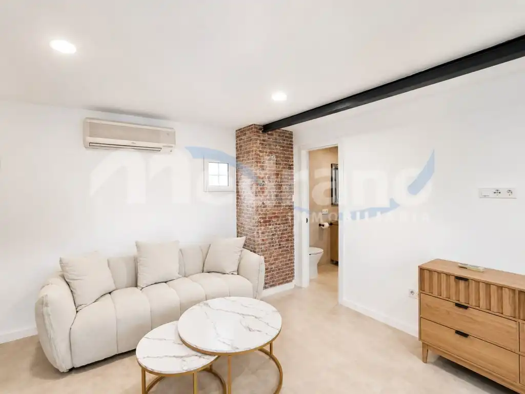 Sala de estar de Apartamento de alquiler en La Nucia con Aire acondicionado, Calefacción y Jardín privado