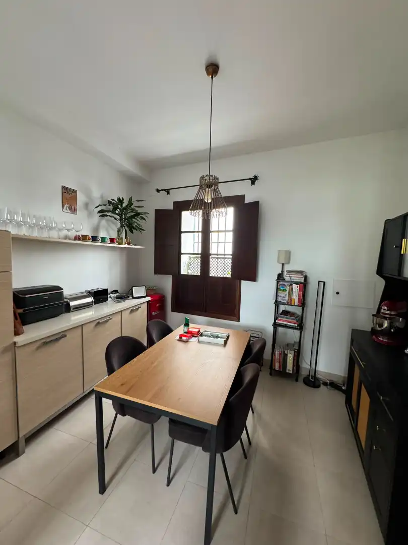 Esszimmer von Haus oder Chalet zur Miete in Sevilla mit Klimaanlage, Parkett und Terrasse