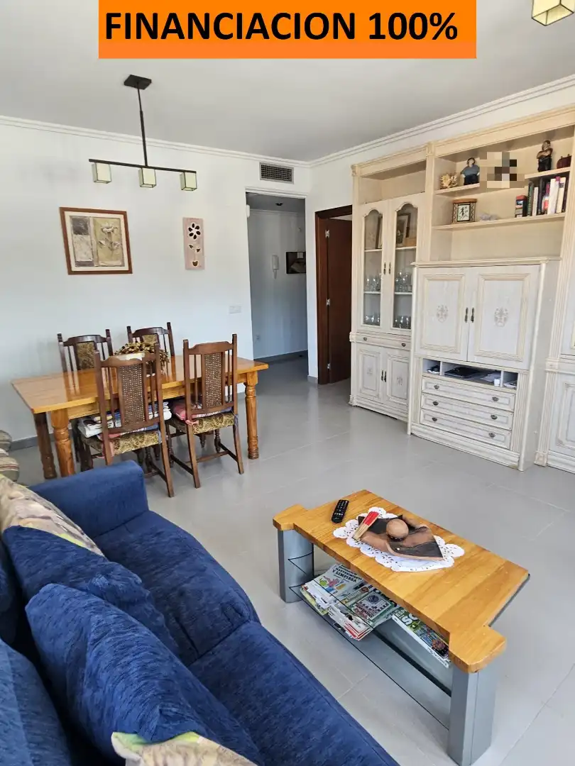 Living room of Flat for sale in Mont-roig del Camp  with Air Conditioner, Terrace and Furnished