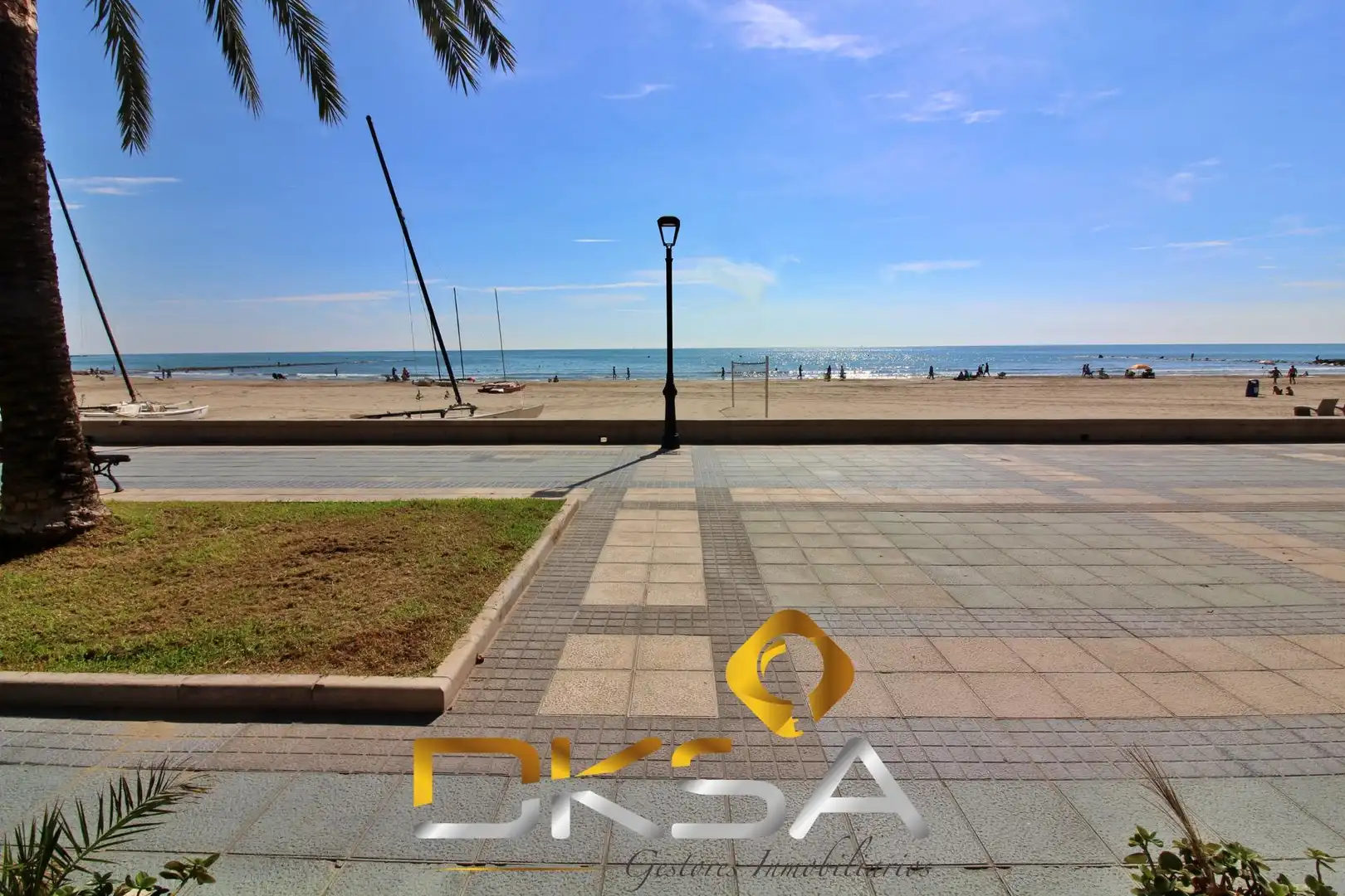 Exterior view of Flat for sale in Benicasim / Benicàssim  with Private garden, Terrace and Furnished