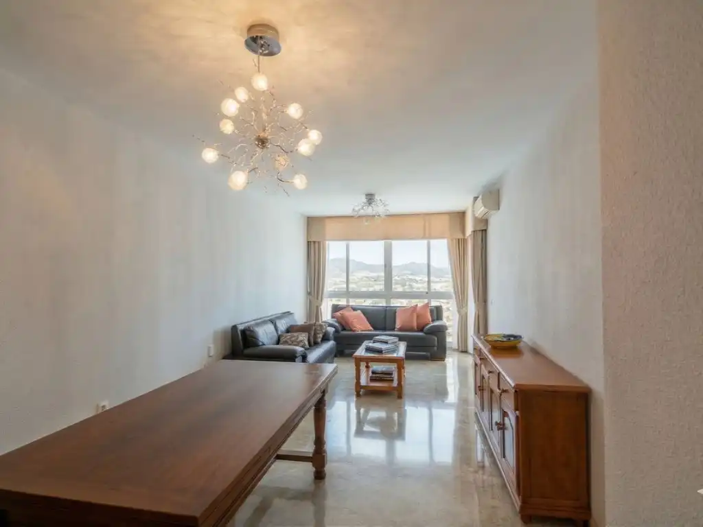 Living room of Flat for sale in Fuengirola  with Air Conditioner, Private garden and Terrace