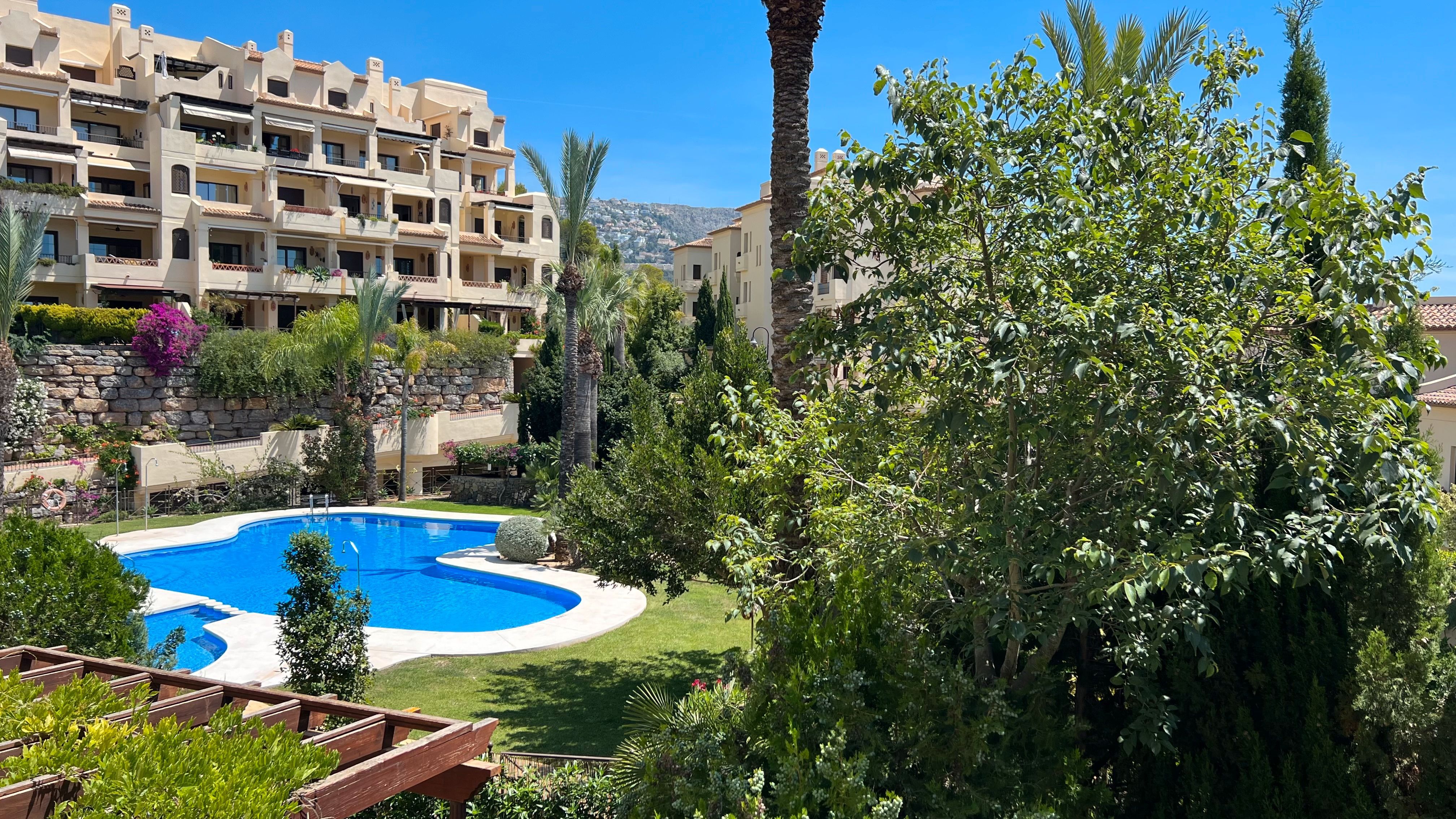 Jardí de Apartament en venda en Altea amb Aire condicionat, Terrassa i Moblat