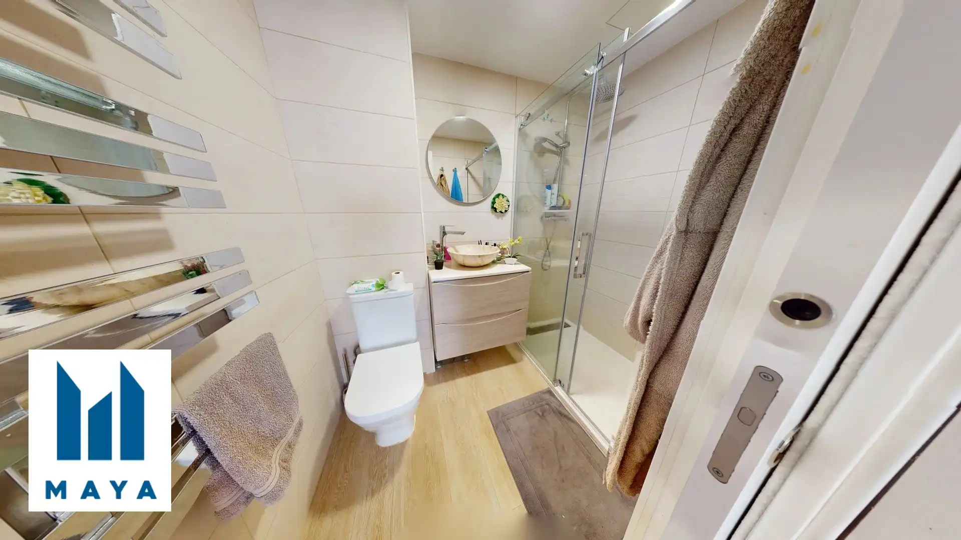 Badezimmer von Dachboden zum Verkauf in Leganés mit Klimaanlage, Heizung und Terrasse