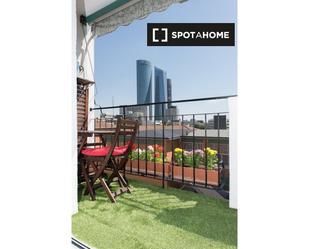 Terrace of Flat to rent in  Madrid Capital  with Air Conditioner and Balcony