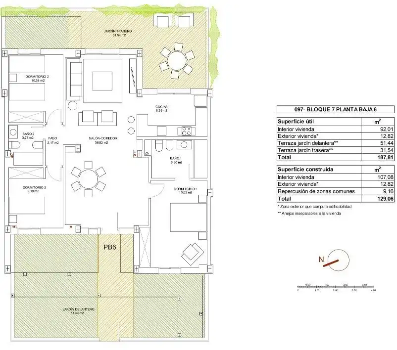 Ground floor for sale in Vera  with Private garden, Terrace and Community pool