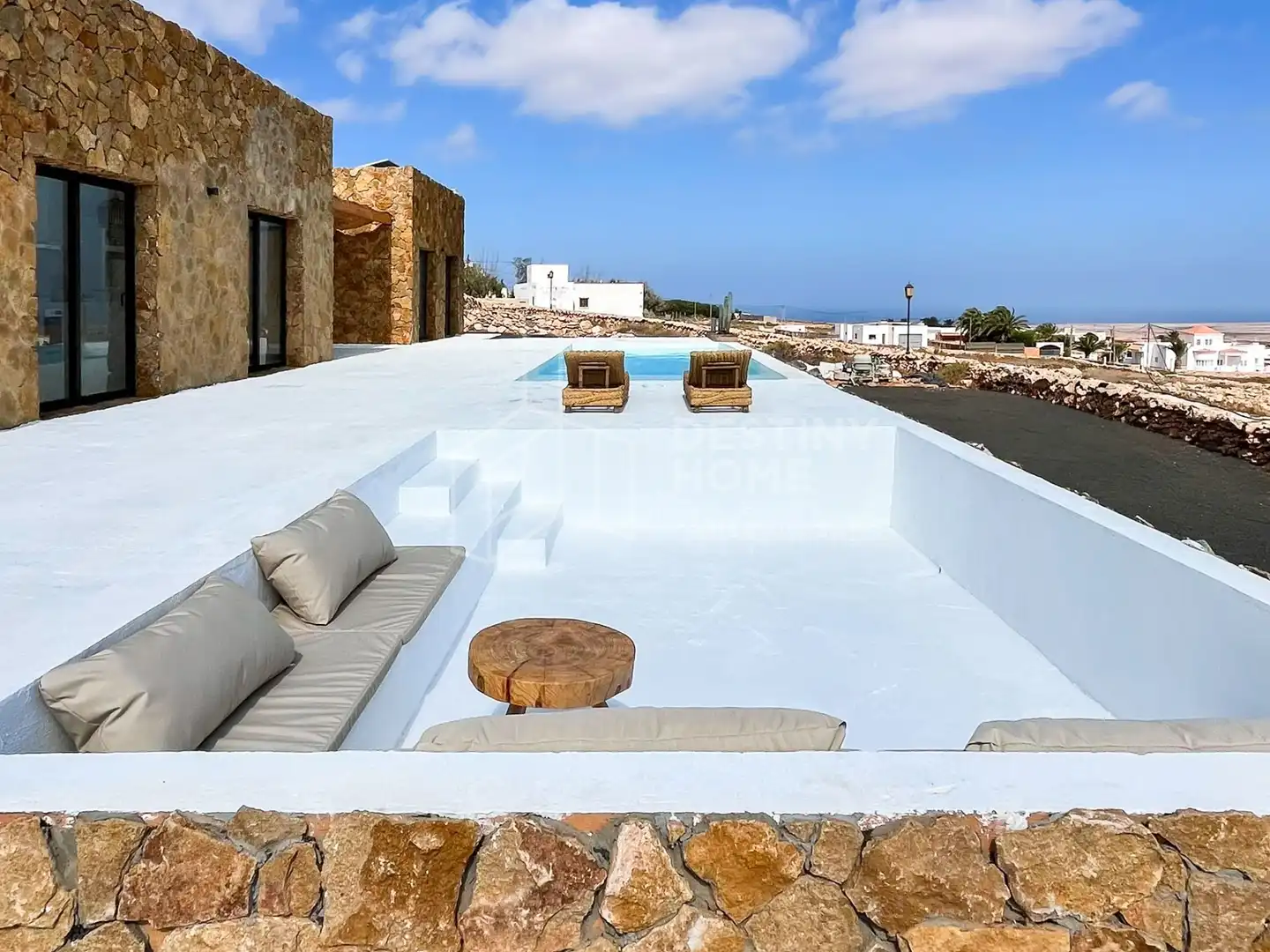 Terraza de Casa o chalet en venta en La Oliva con Jardín privado, Terraza y Piscina
