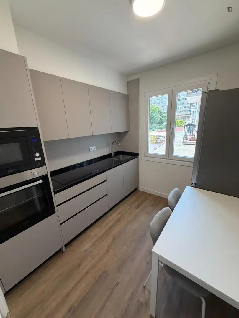 Cuina de Apartament per a compartir en Vigo  amb Moblat, Forn i Microones