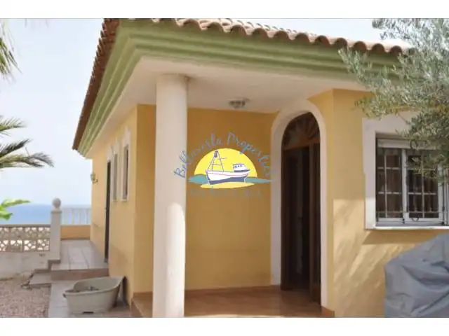 Vista exterior de Casa o chalet en venta en Mazarrón con Jardín privado, Terraza y Piscina