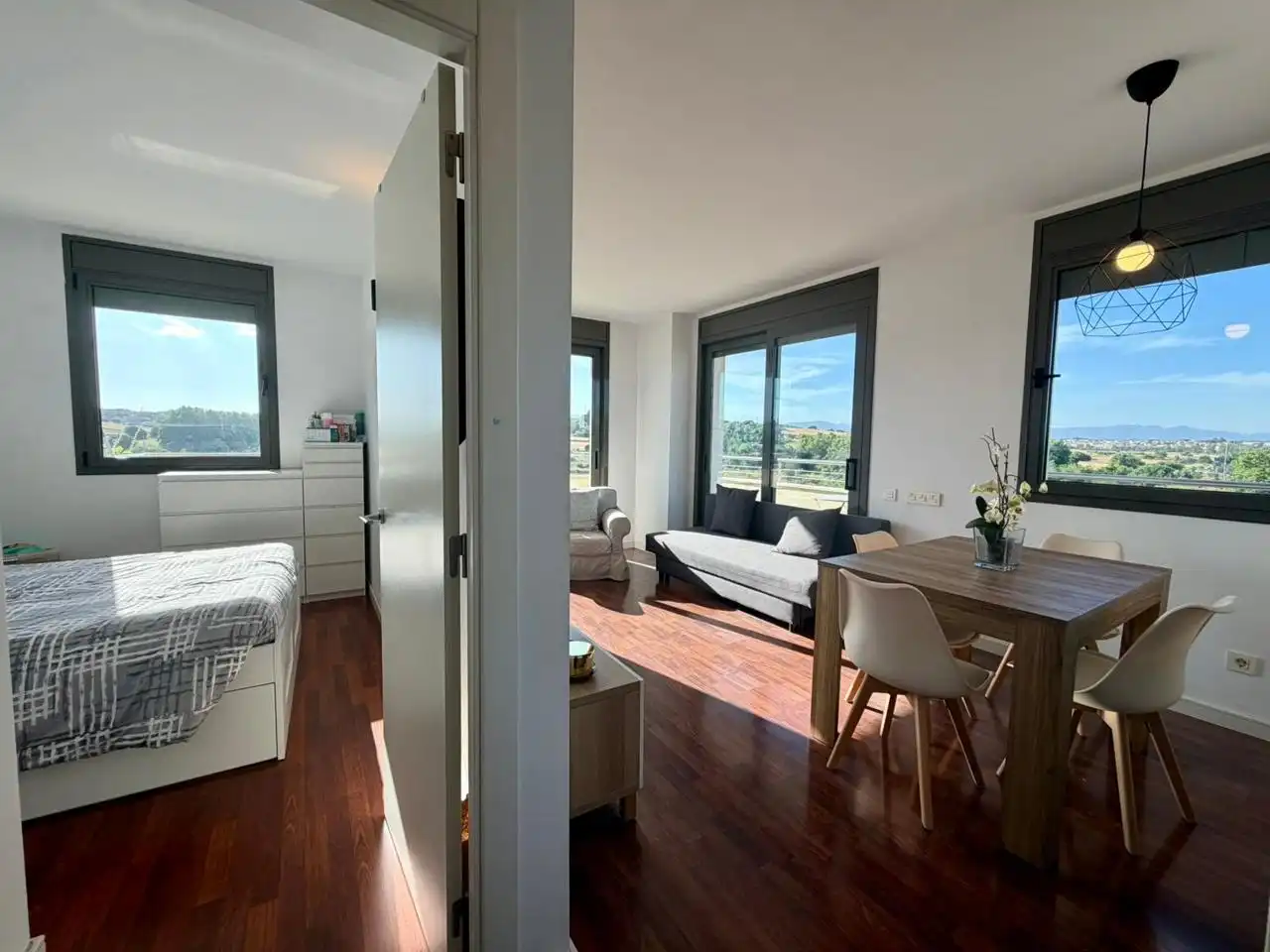 Sala de estar de Piso en venta en Montcada i Reixac con Aire acondicionado, Calefacción y Parquet