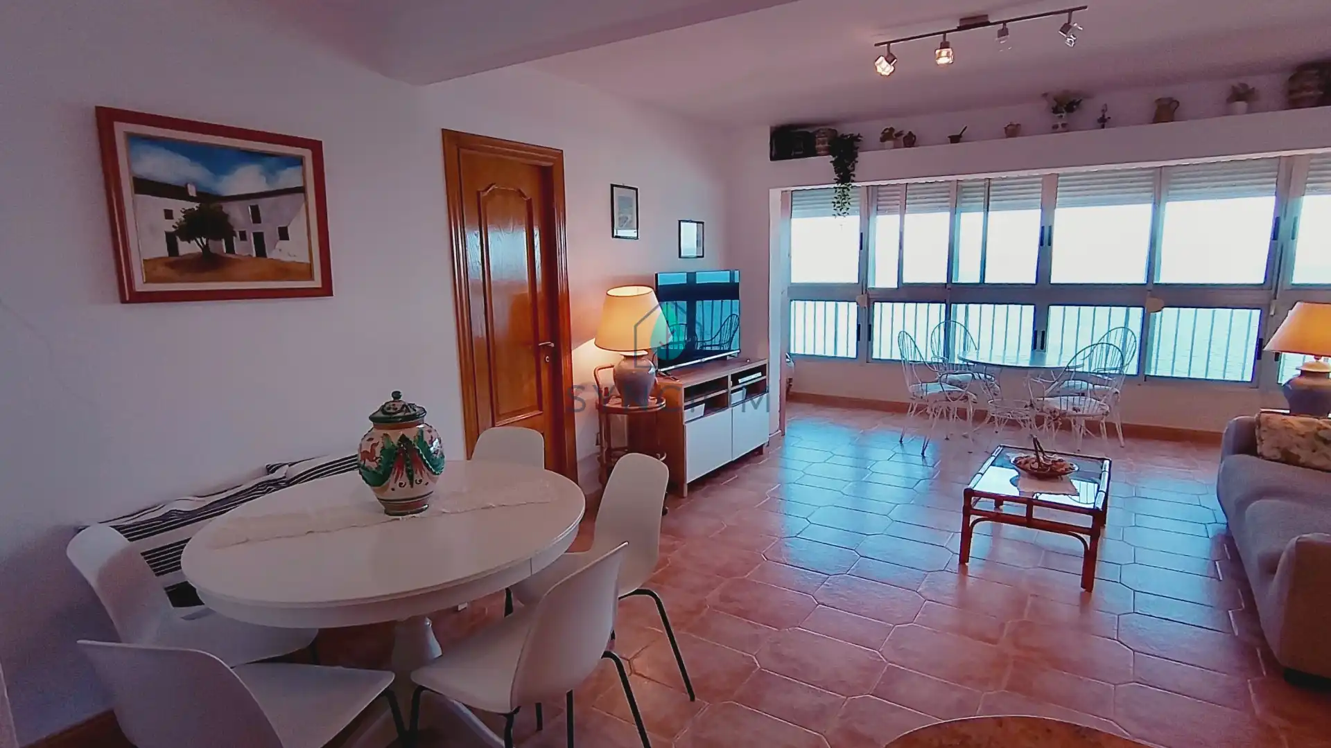 Sala de estar de Piso en venta en Sueca con Calefacción, Terraza y Trastero