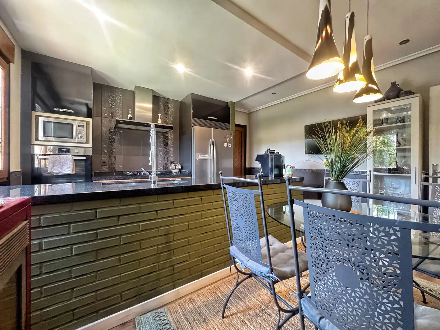 Cocina de Casa o chalet en venta en Lalín con Calefacción, Jardín privado y Terraza