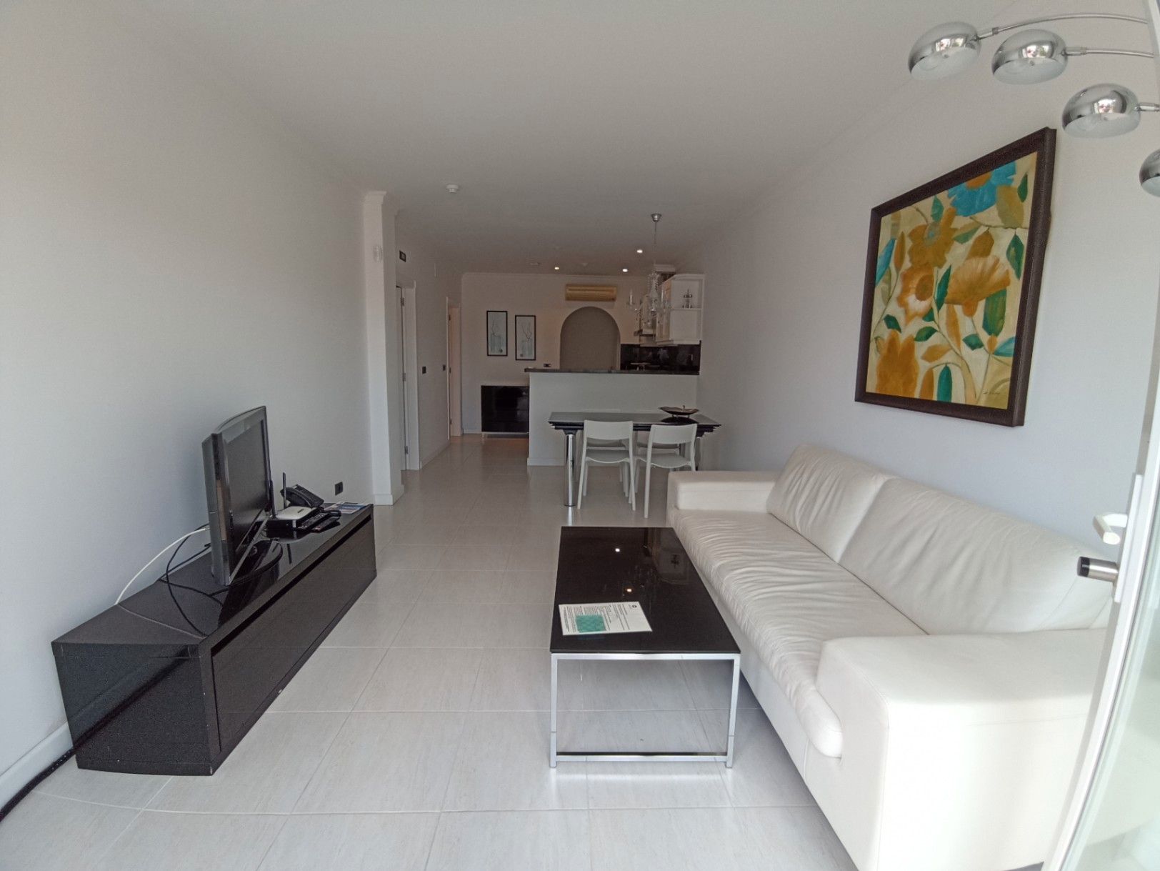 Sala d'estar de Apartament en venda en Benissa amb Aire condicionat, Calefacció i Terrassa