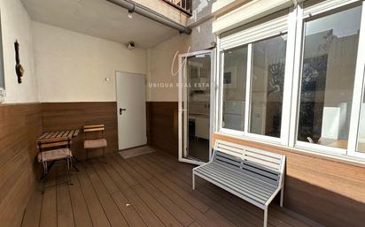 Balcony of Flat to rent in  Barcelona Capital  with Heating, Parquet flooring and Terrace