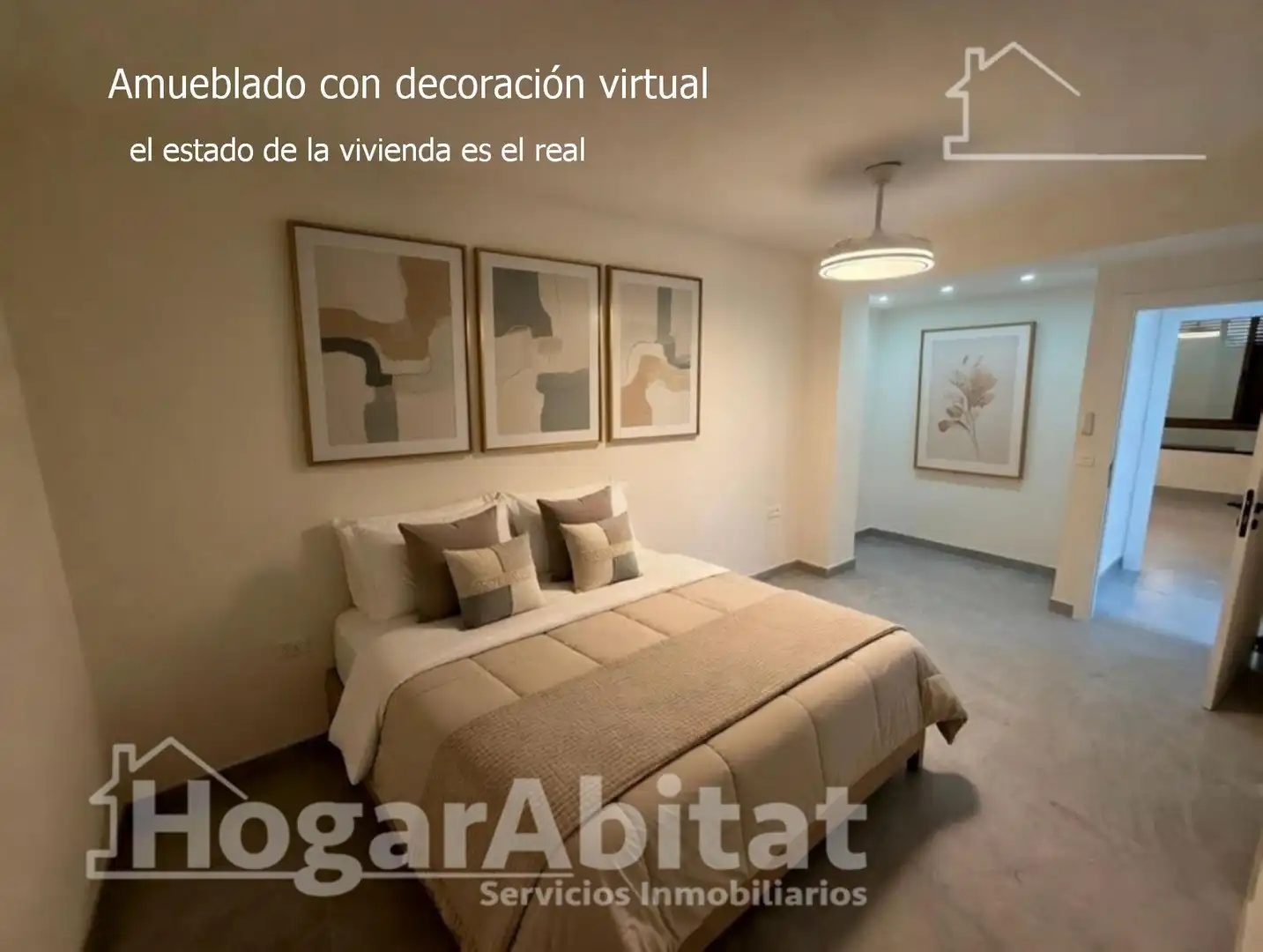 Bedroom of Flat for sale in Sagunto / Sagunt  with Air Conditioner