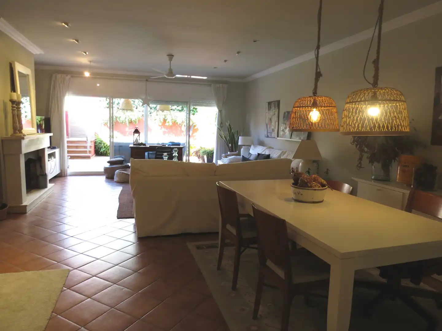 Esszimmer von Country house zur Miete in Sant Andreu de Llavaneres mit Heizung, Parkett und Terrasse