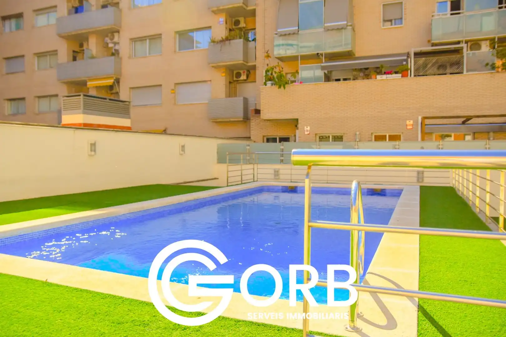 Swimming pool of Flat for sale in Mataró  with Air Conditioner, Heating and Private garden