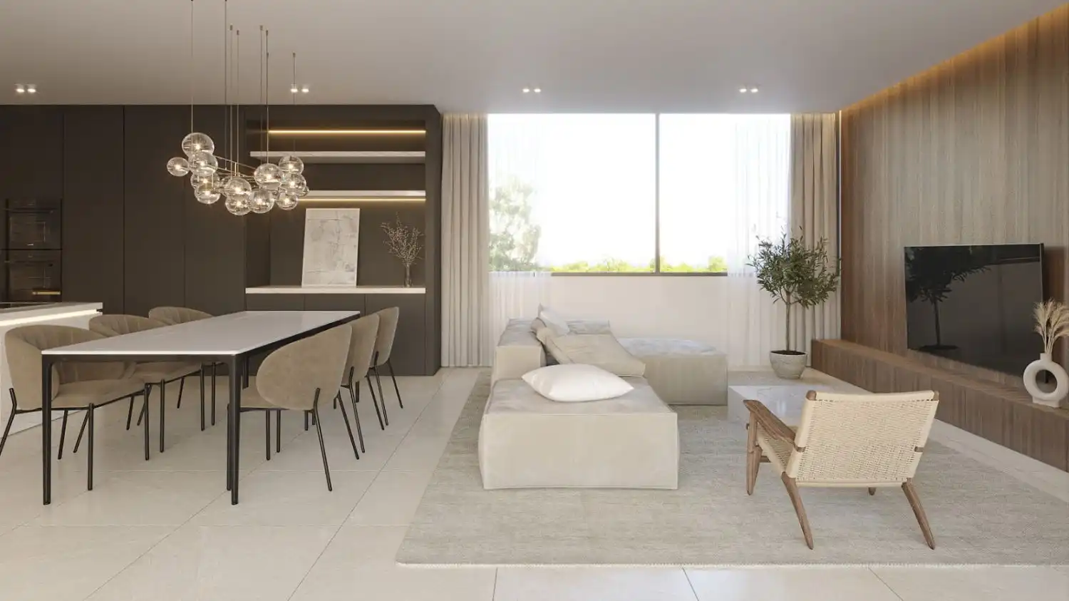 Sala de estar de Piso en venta en La Nucia con Terraza