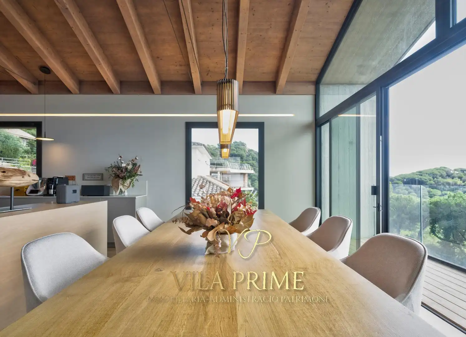 Dining room of Houses for sale in Cabrils  with Air Conditioner, Heating and Private garden