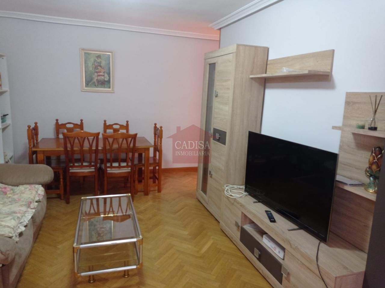 Living room of Flat for rent in Salamanca Capital  with Heating, Parquet flooring and Furnished