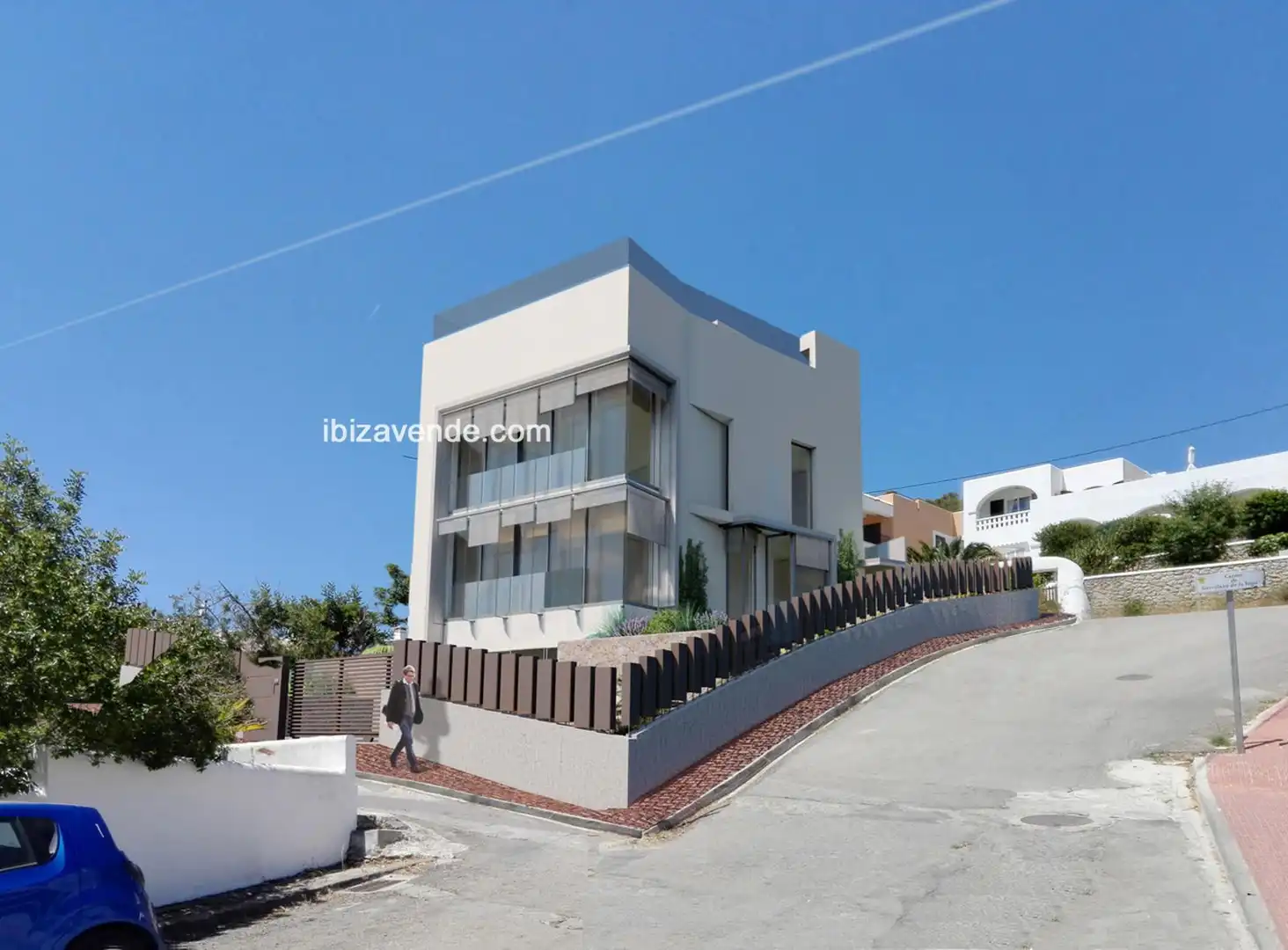 Vista exterior de Casa o xalet en venda en Santa Eulària des Riu amb Aire condicionat, Calefacció i Jardí privat
