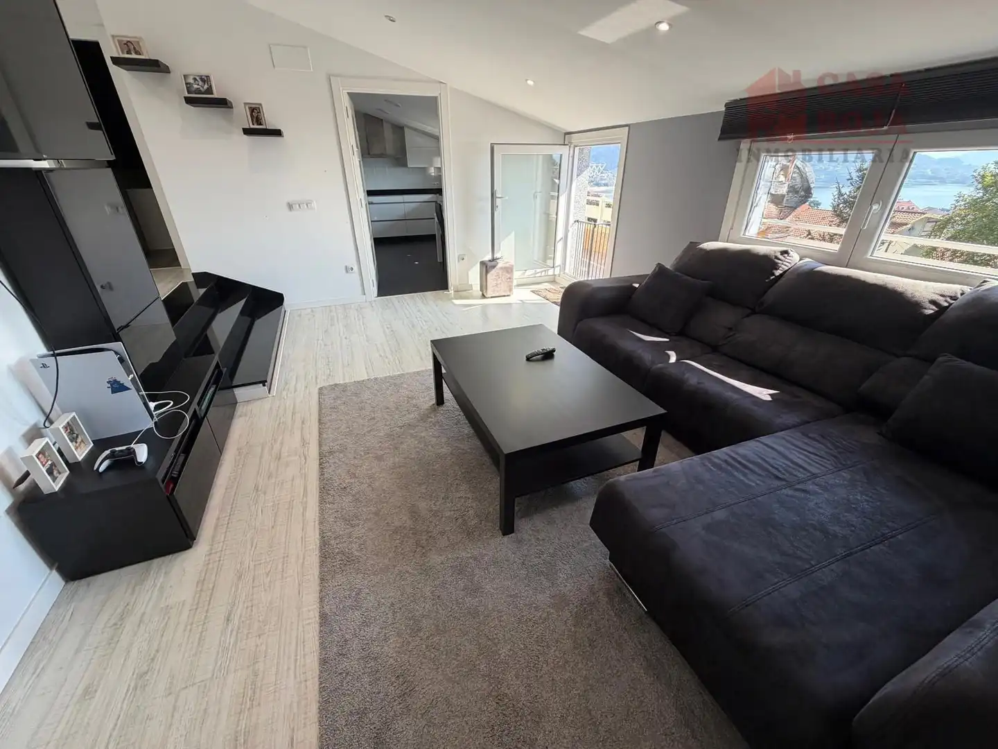 Sala de estar de Casa o chalet en venta en Moaña con Calefacción, Terraza y Trastero
