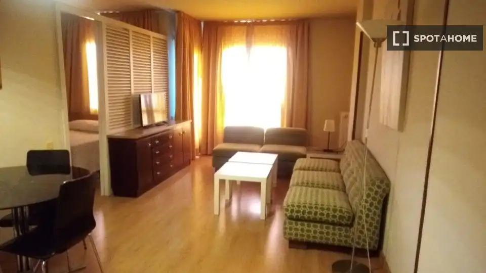 Sala de estar de Piso de alquiler en Madrid con Aire acondicionado, Calefacción y Amueblado