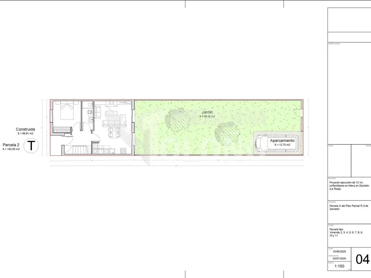 Jardín de Casa adosada en venta en Zarratón con Calefacción, Jardín privado y Parquet