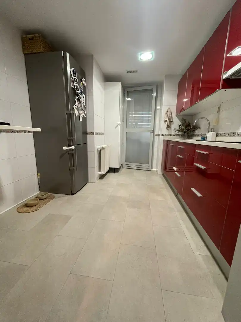 Kitchen of Flat for rent in Madrid  with Air Conditioner, Heating and Private garden
