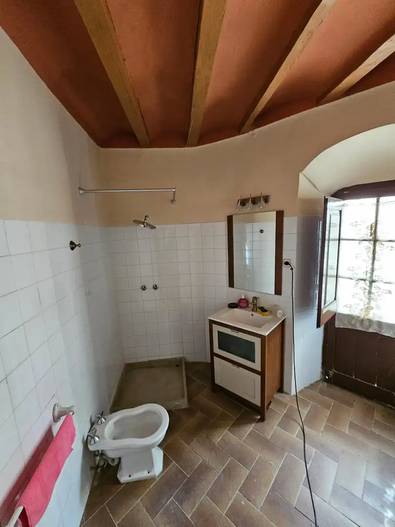 Badezimmer von Einfamilien-Reihenhaus zum Verkauf in Poboleda mit Terrasse, Abstellraum und Balkon