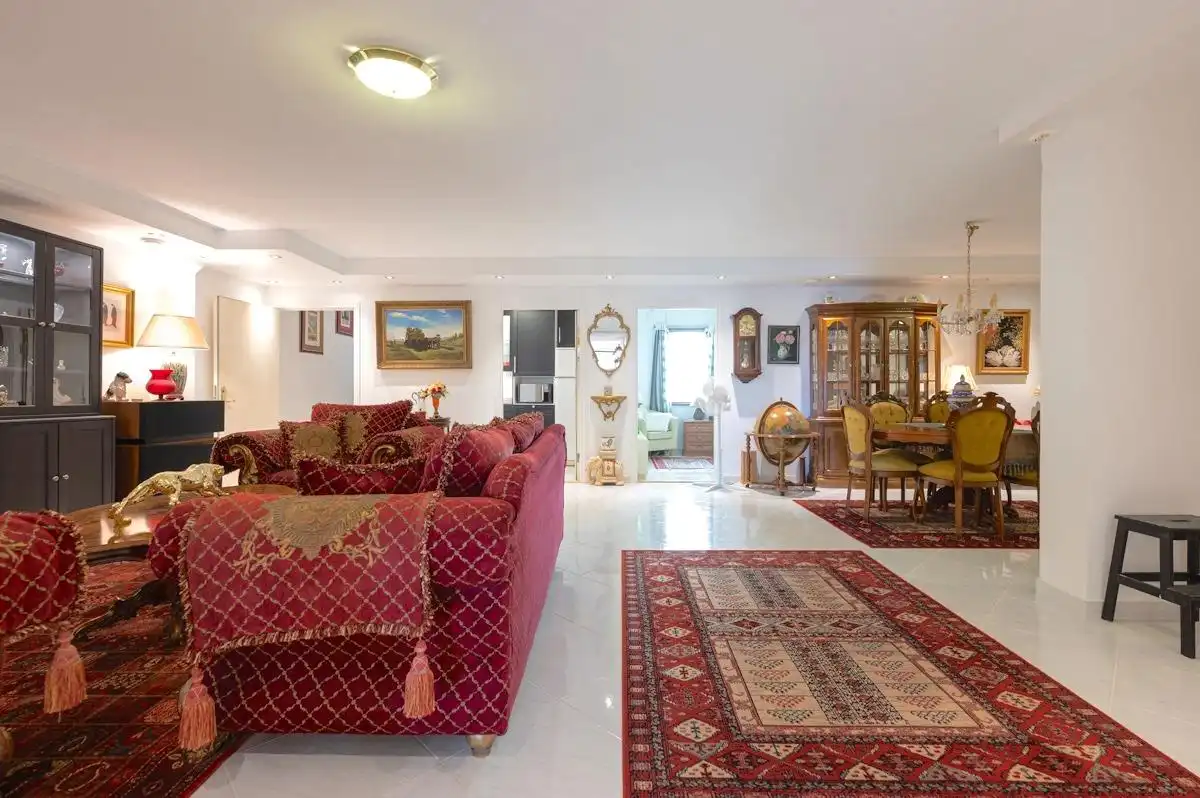 Sala d'estar de Casa adosada en venda en Mogán amb Jardí privat, Terrassa i Piscina