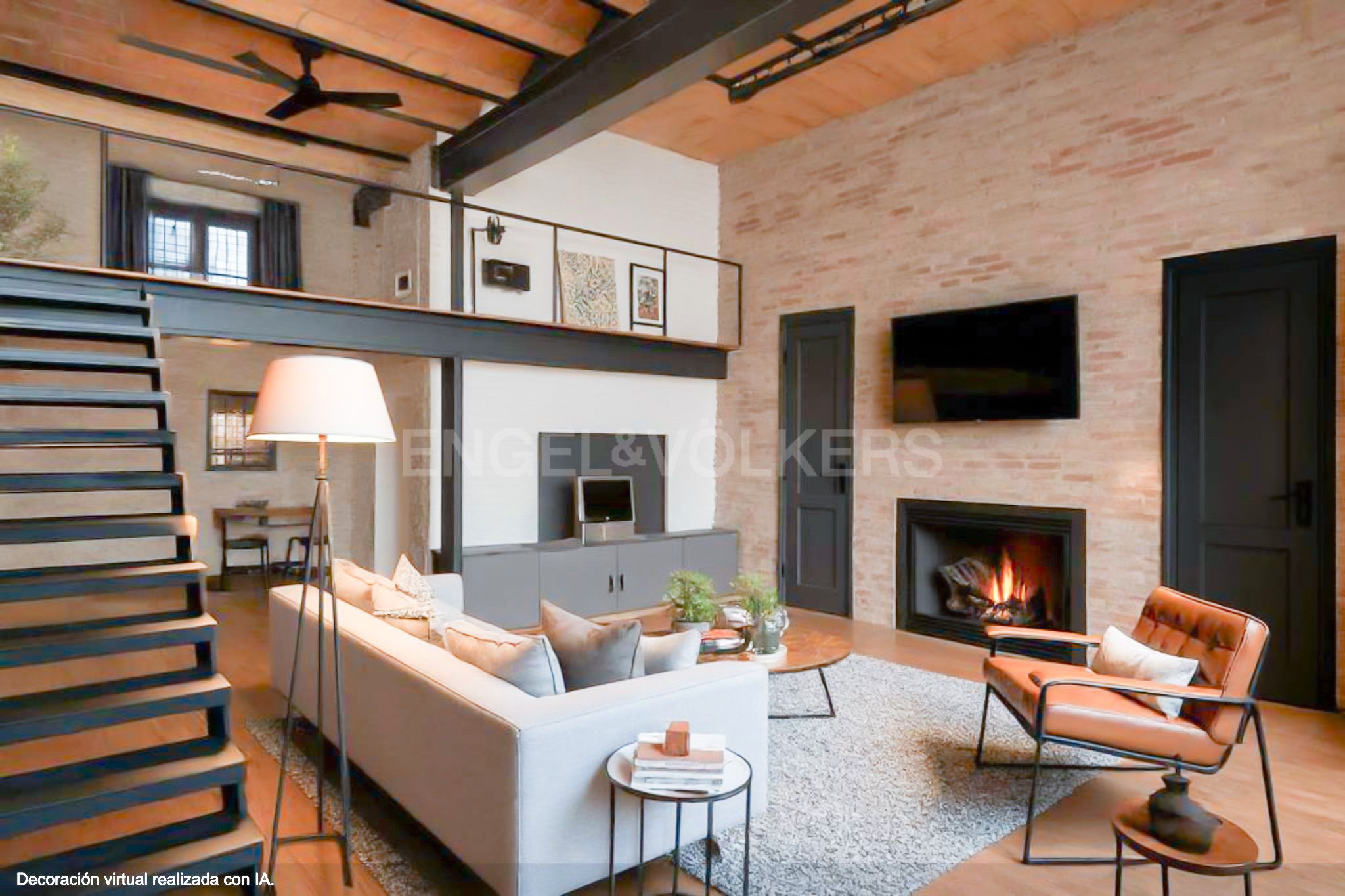 Sala d'estar de Loft en venda en  Barcelona Capital amb Calefacció