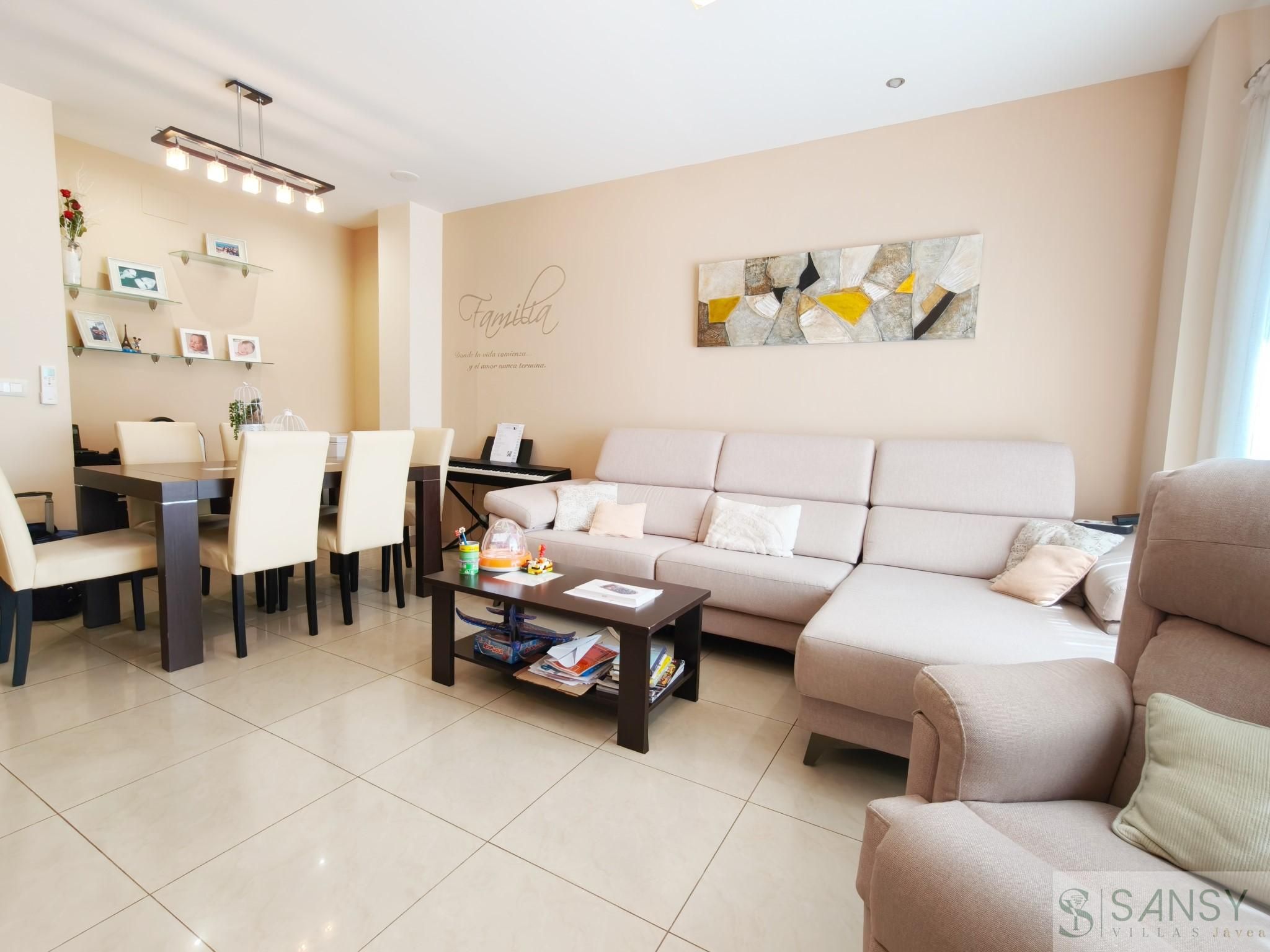 Living room of Apartment for sale in Beniarbeig  with Air Conditioner, Terrace and Storage room
