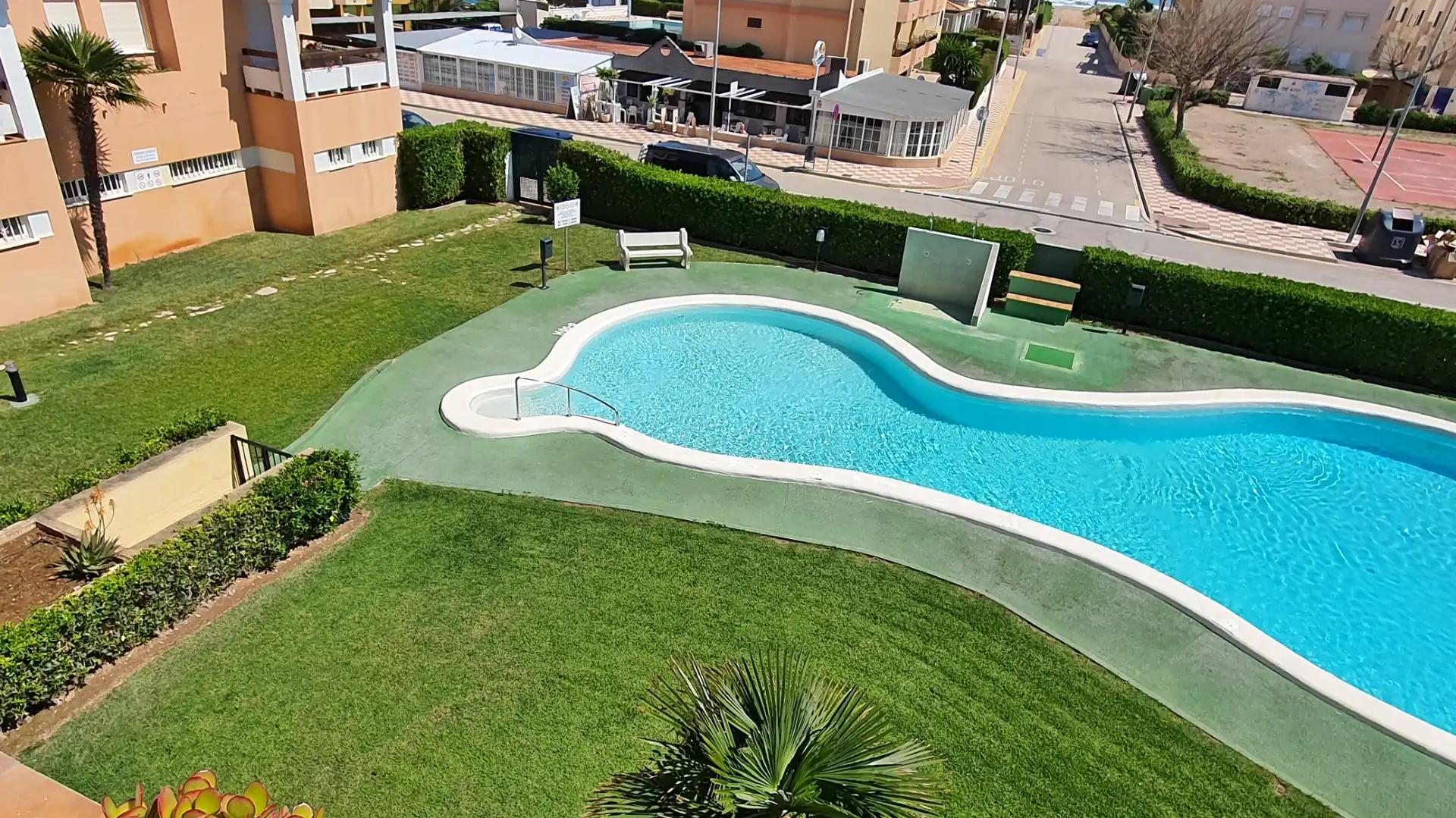 Piscina de Apartamento de alquiler en Xeraco con Terraza, Amueblado y Horno