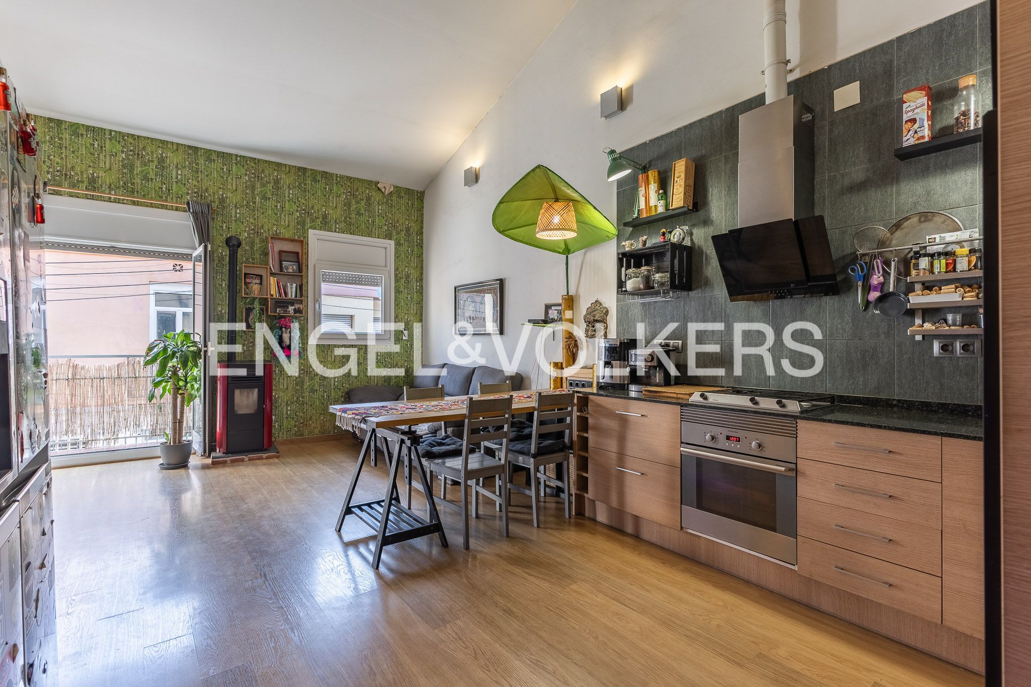 Kitchen of House or chalet for sale in Sabadell  with Air Conditioner, Heating and Terrace