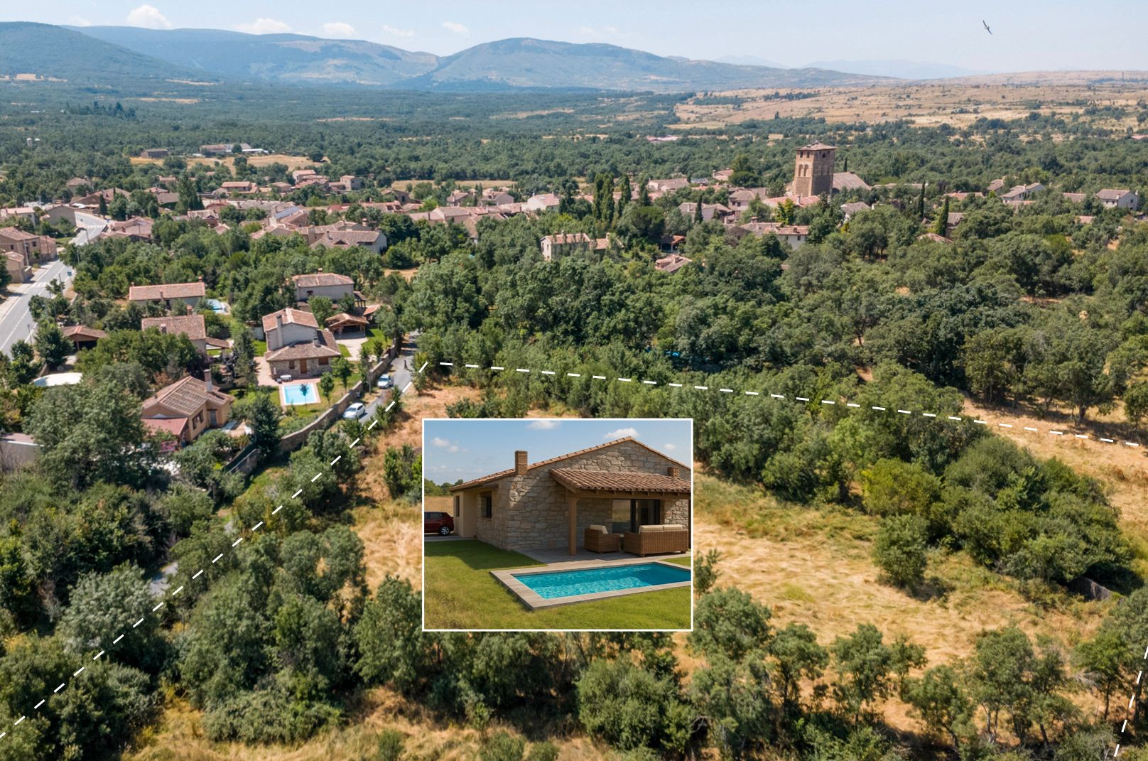 Vista exterior de Casa o chalet en venta en Sotosalbos con Aire acondicionado y Calefacción
