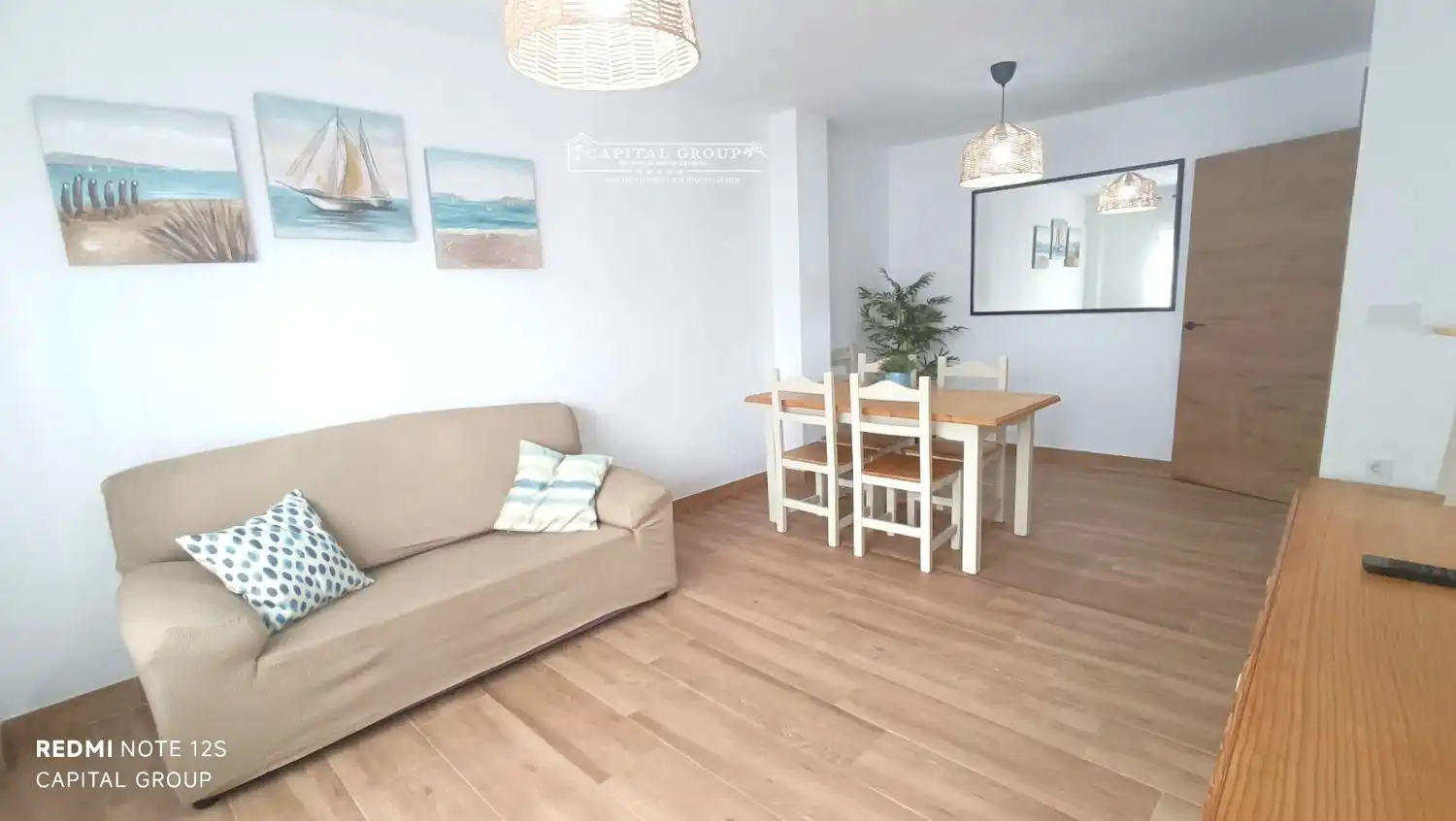 Sala de estar de Piso en venta en Punta Umbría con Amueblado, Horno y Lavadora
