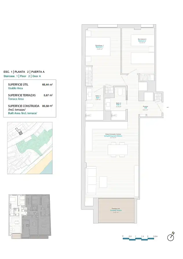 Appartement compact avec terrasse à vendre à Centro Urbano, imagen 9