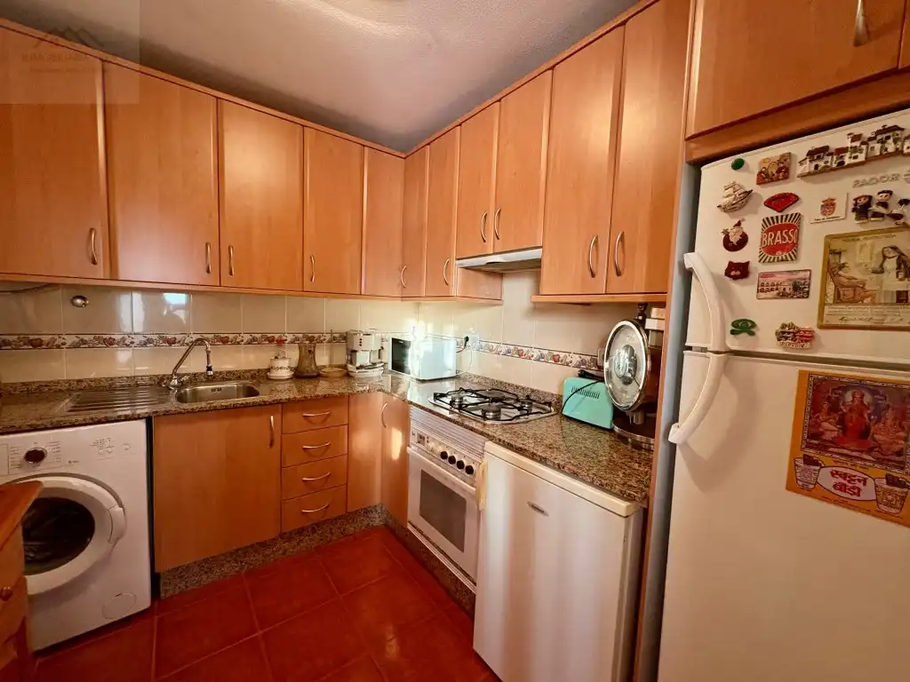 Cuina de Casa o xalet de lloguer en Mazarrón amb Moblat, Rentadora i Microones