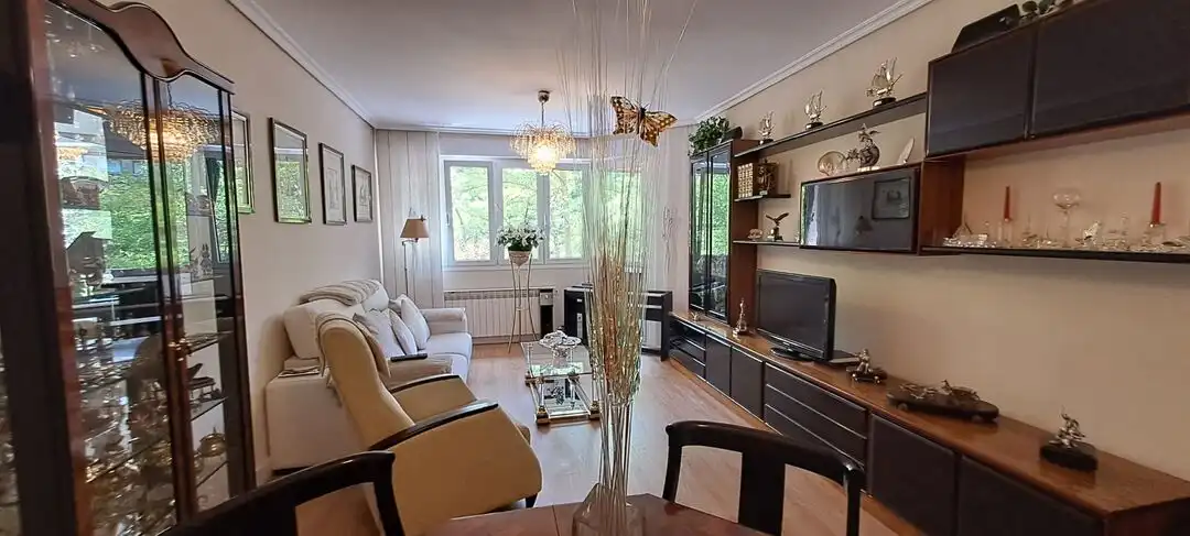 Sala d'estar de Pis en venda en Vitoria - Gasteiz amb Calefacció, Terrassa i Traster