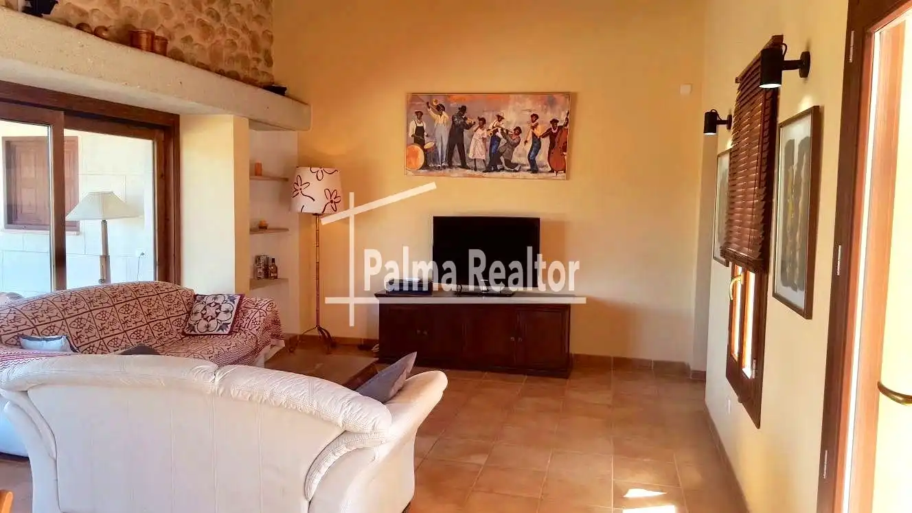 Sala de estar de Finca rústica en venta en Binissalem con Calefacción, Jardín privado y Terraza