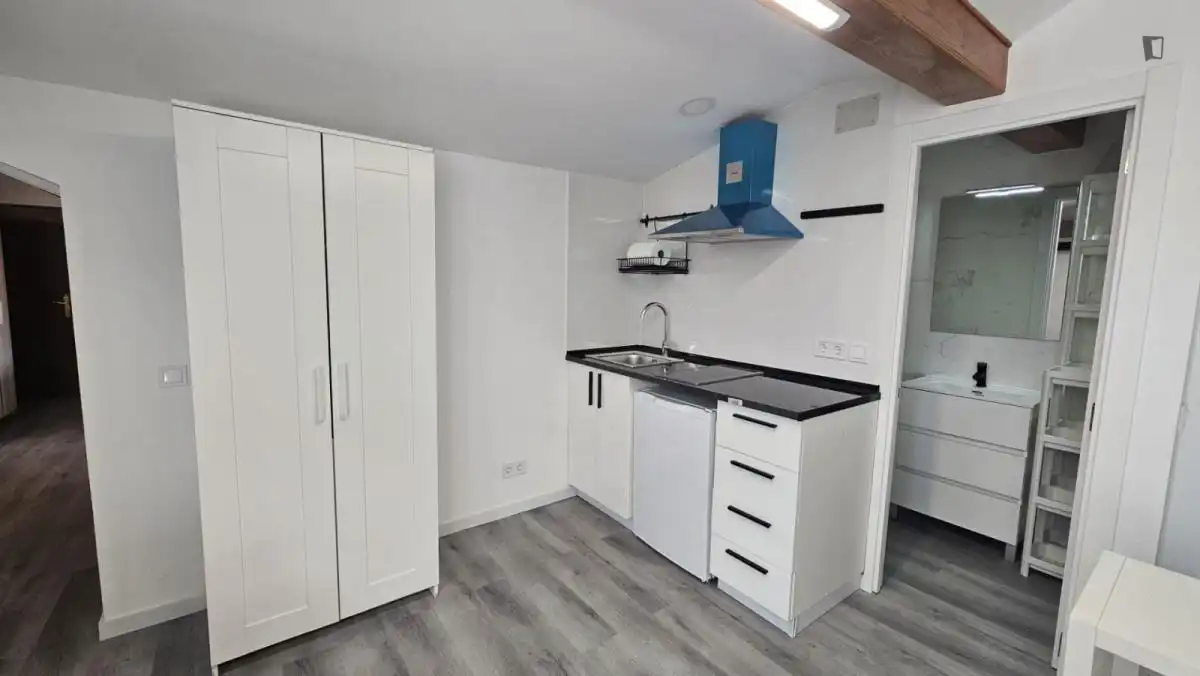 Cocina de Apartamento de alquiler en Madrid con Aire acondicionado, Calefacción y Amueblado