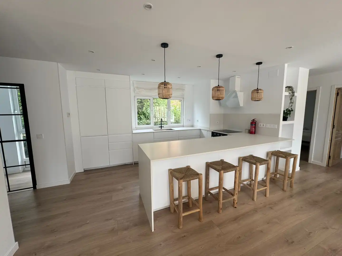 Küche von Wohnung zur Miete in Santander mit Klimaanlage, Heizung und Parkett