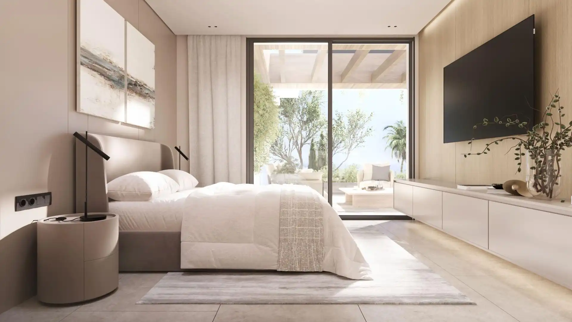 Bedroom of Apartments for sale in Estepona  with Air Conditioner, Heating and Private garden