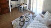 Living room of Flat for sale in L'Escala  with Parquet flooring, Terrace and Alarm