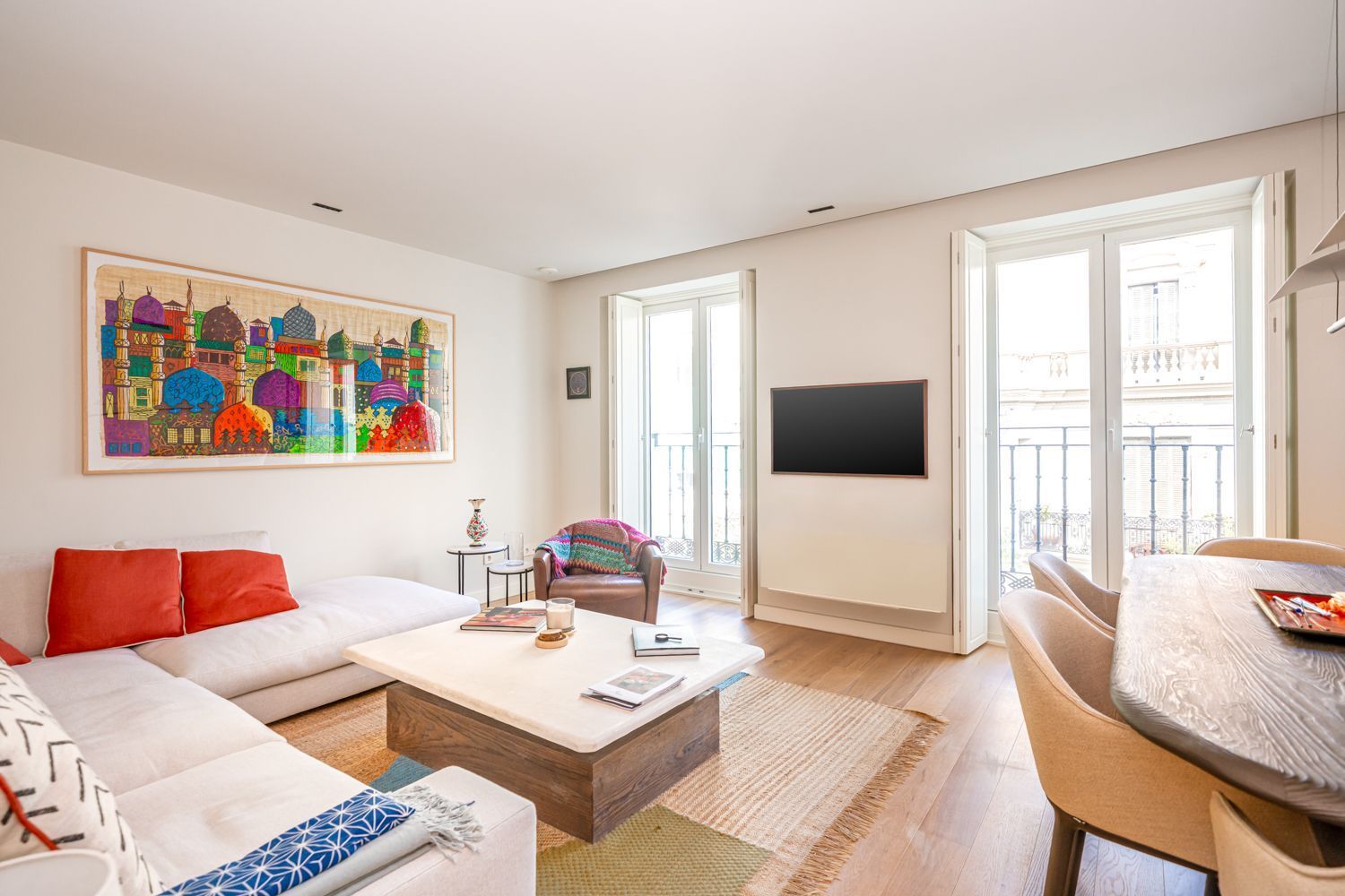 Living room of Flat for sale in  Madrid Capital  with Air Conditioner and Heating